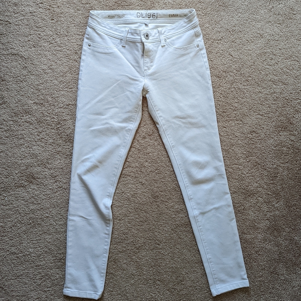DL1961 white skinny denim